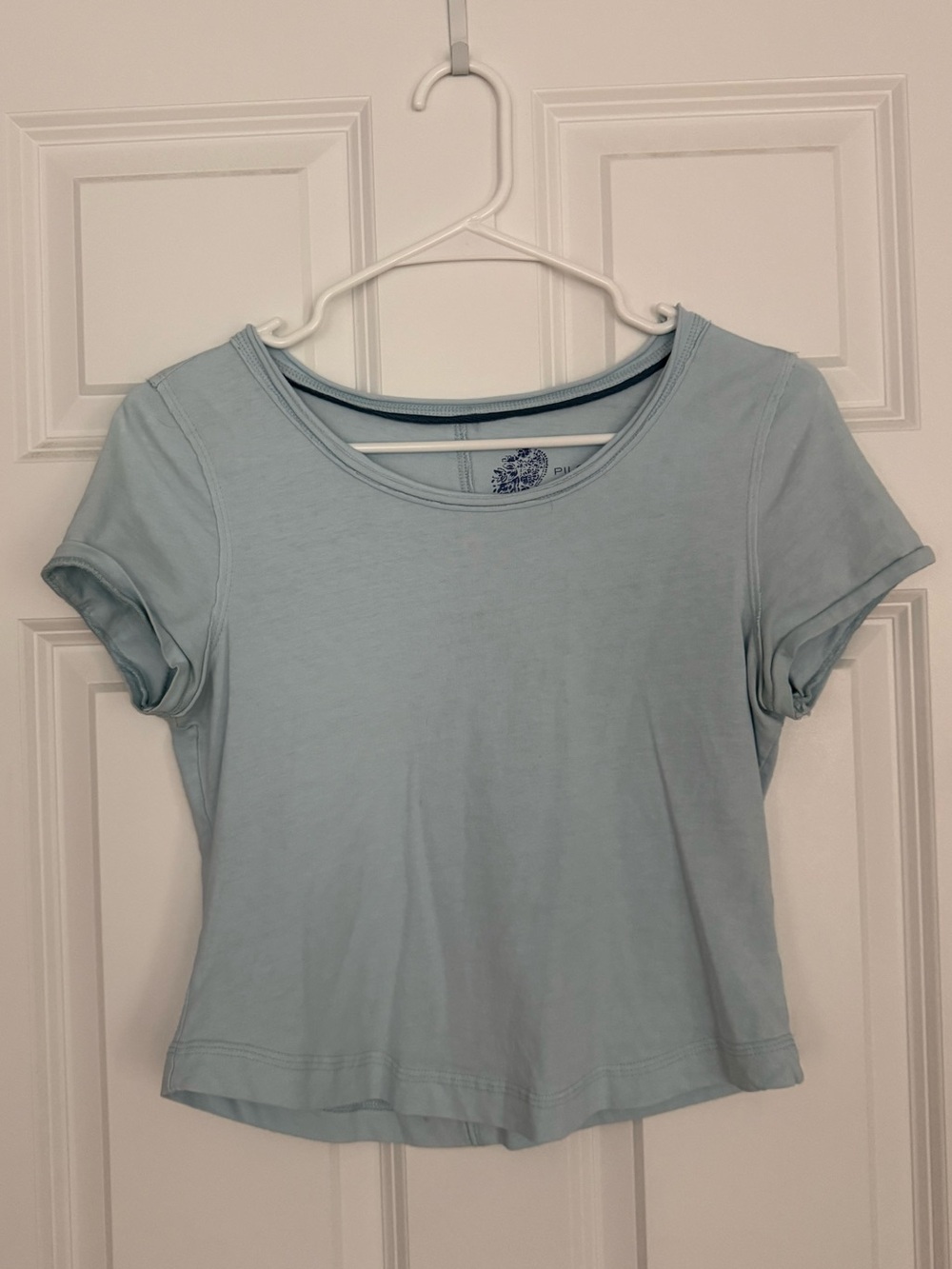 Light Blue Pilcro Women's Fitted Tee